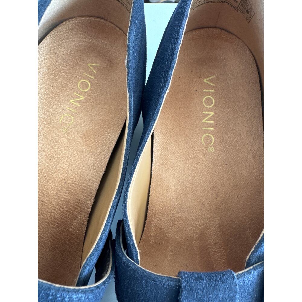 Vionic Cameron Navy Suede Mary Jane Loafers 2024 Size 9 - Picture 12 of 16